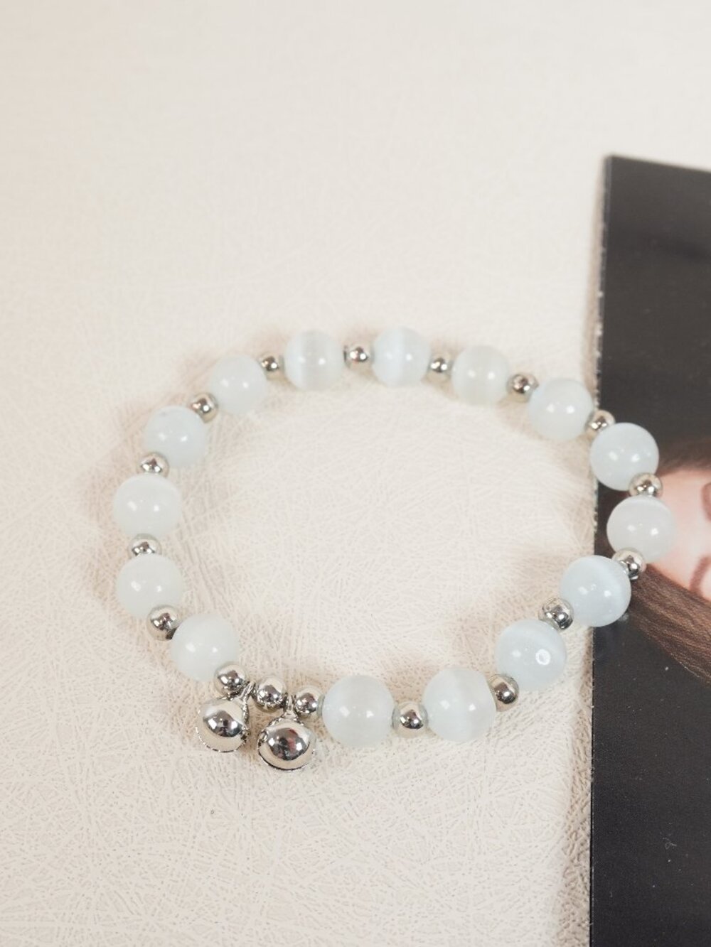 Crystal bead bracelet cute floral